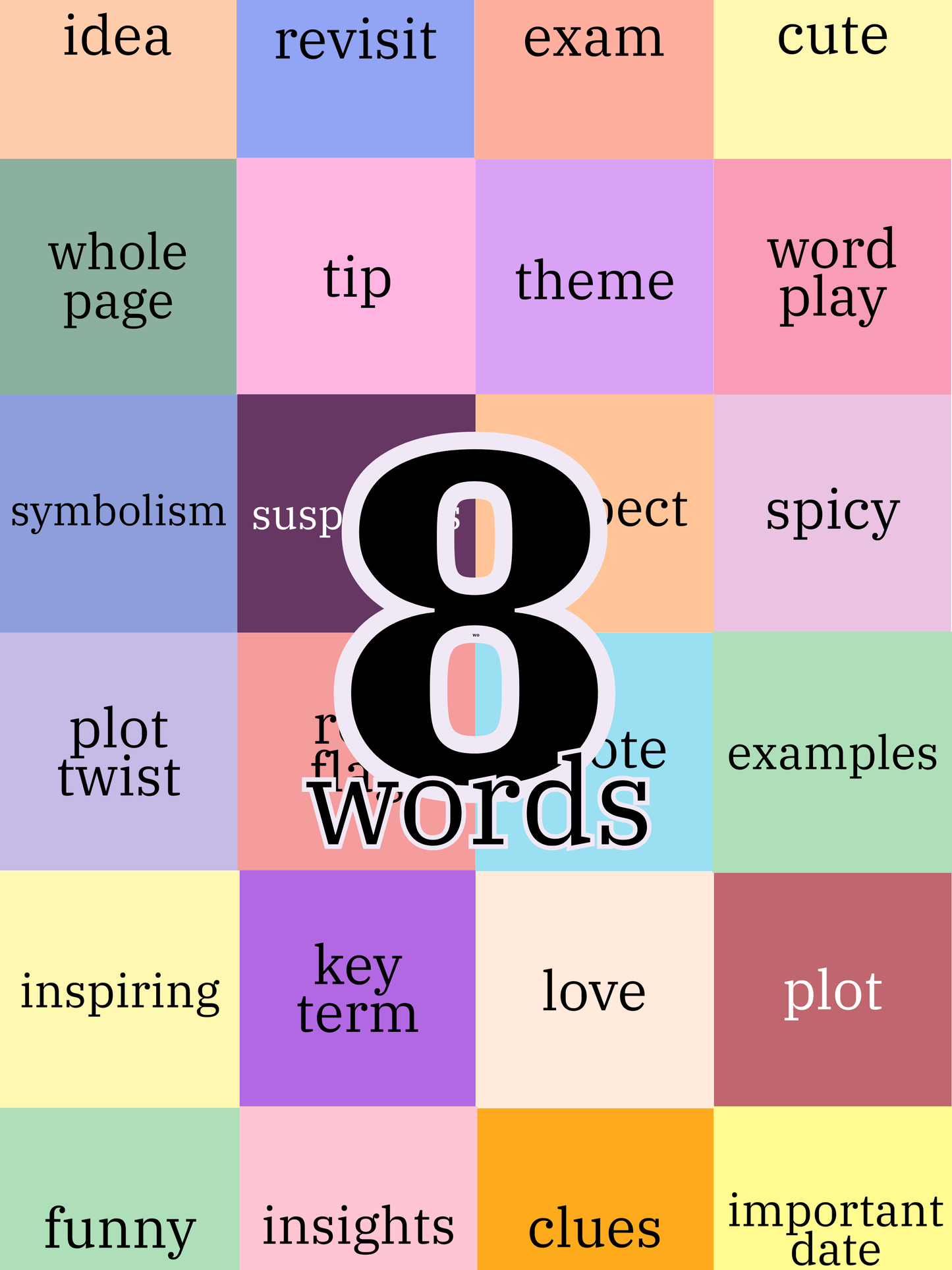 Build Your Own Set of Tabs - 8 Words